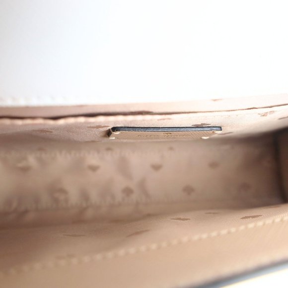 Preowned Kate Spade Carson Colorblock Saffiano Leather Women Crossbody Bag Cream - Picture 12 of 15